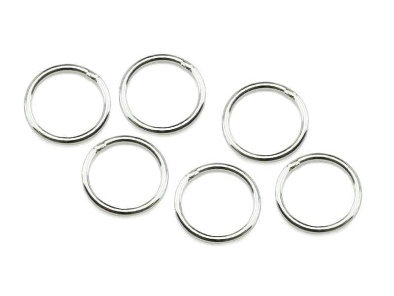 Sterling Silver Closed Jump Ring 8mm 20ga Pack Of 10
