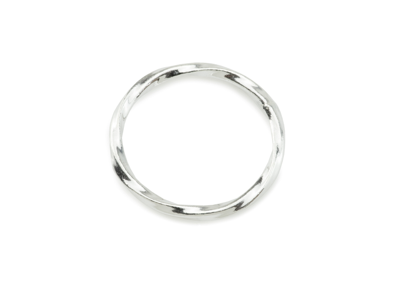 Sterling Silver Twisted Closed Jump Ring 12.5mm ~ 18ga