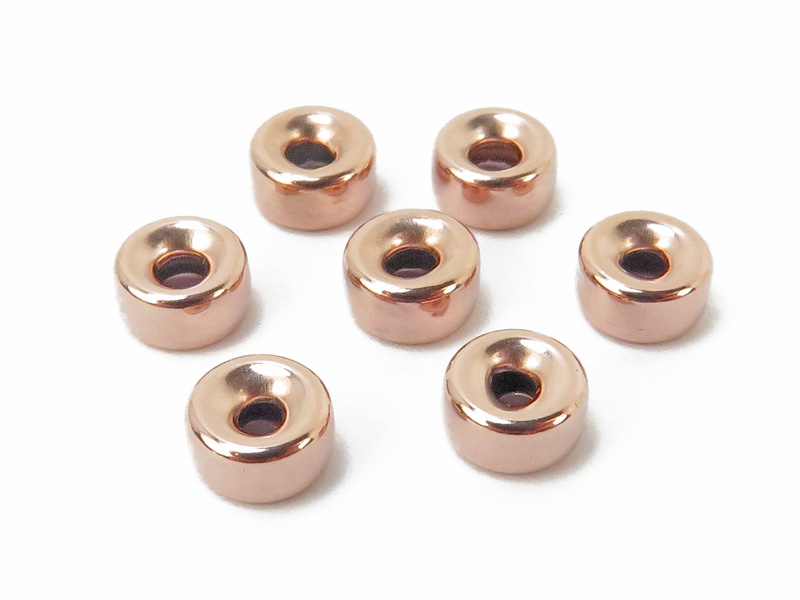 Rose Gold Filled Smooth Rondelle Bead 5mm