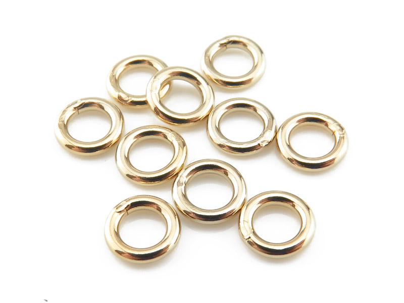 Gold Filled Closed Jump Ring 5mm 18ga Pack of 10