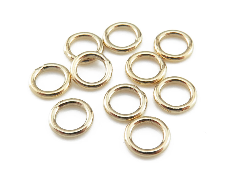 Gold Filled Closed Jump Ring 6mm ~ 18ga ~ Pack of 10