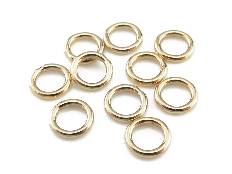 Gold Filled Closed Jump Ring 6mm 18ga Pack of 10