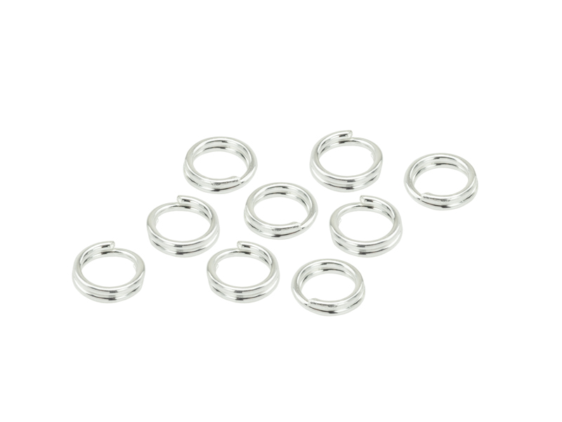 Sterling Silver Split Ring 4mm ~ Pack of 10