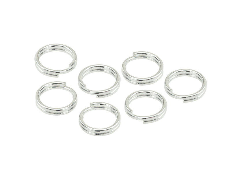 Sterling Silver Split Ring 6mm ~ Pack of 10