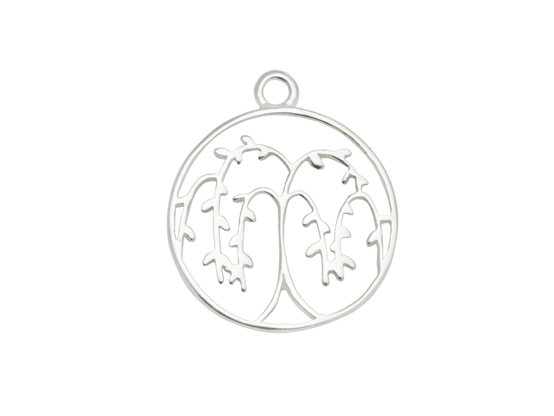 Sterling Silver Willow Tree Pendant 16.5mm