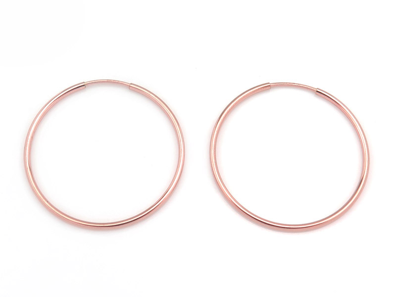 Rose Gold Filled Earring Hoop 30mm ~ PAIR