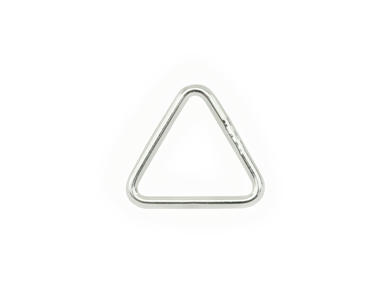 Sterling Silver Closed Triangle Component 7.5mm