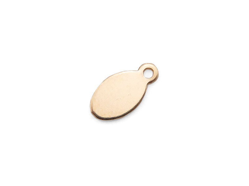 Gold Filled Oval Tag 9mm