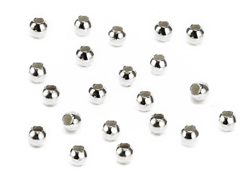 Sterling Silver Round Bead 2.5mm Pack of 20