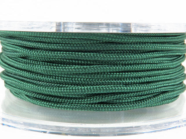 Griffin Braided Nylon Cord ~ 1.5mm ~ Dark Green ~ 20 metres