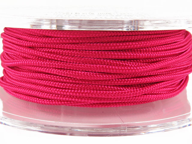 Griffin Braided Nylon Cord ~ 1.5mm ~ Cerise Pink ~ 20 metres