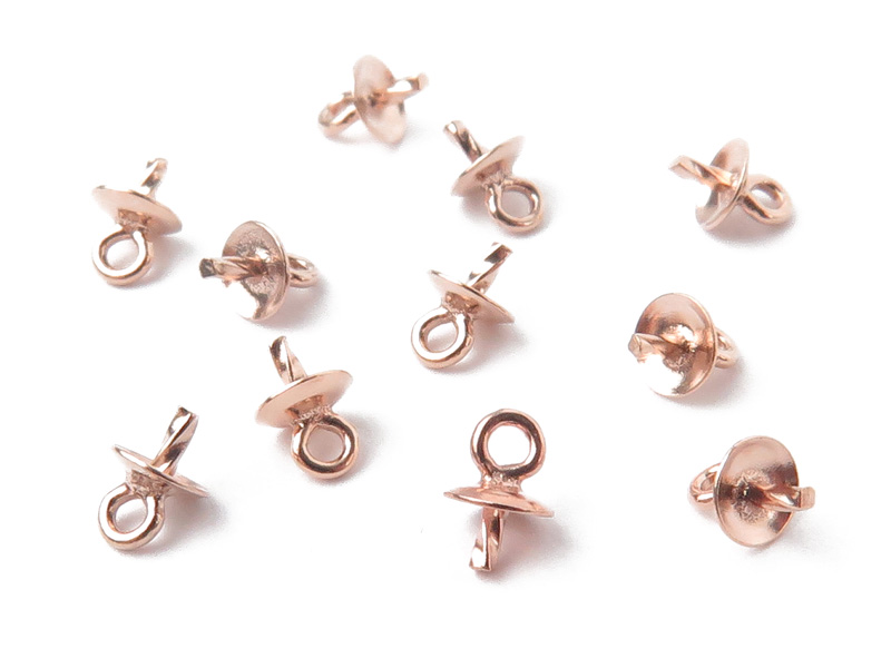 Rose Gold Filled Cup and Peg Drop 3mm