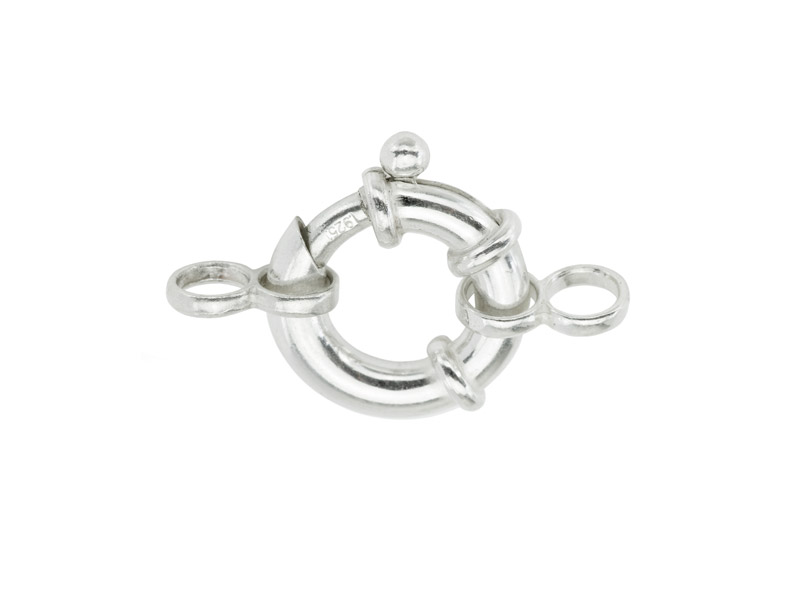 Sterling Silver Spring Ring Clasp 16mm