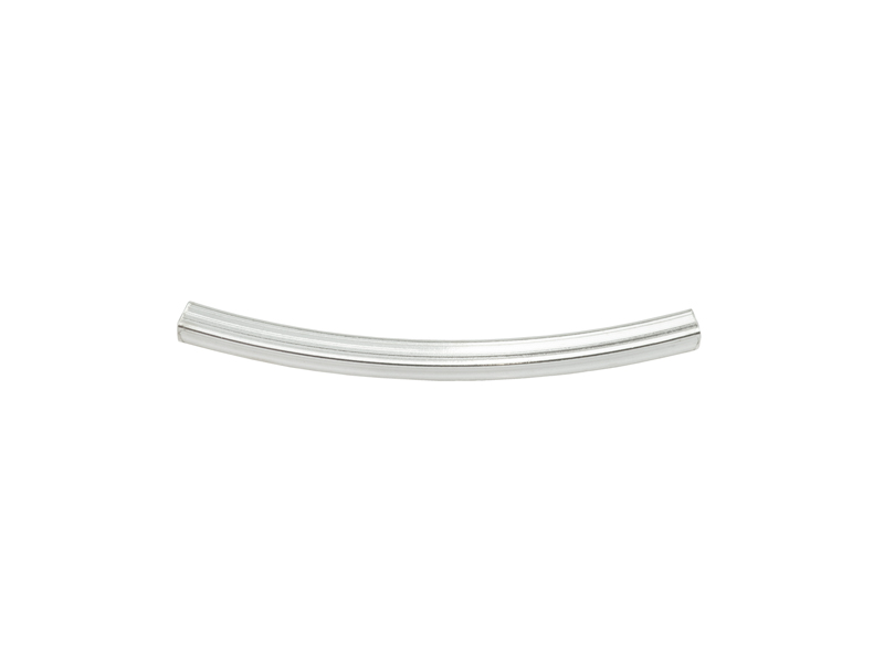 Sterling Silver Curved Square Tube 25mm x 1mm