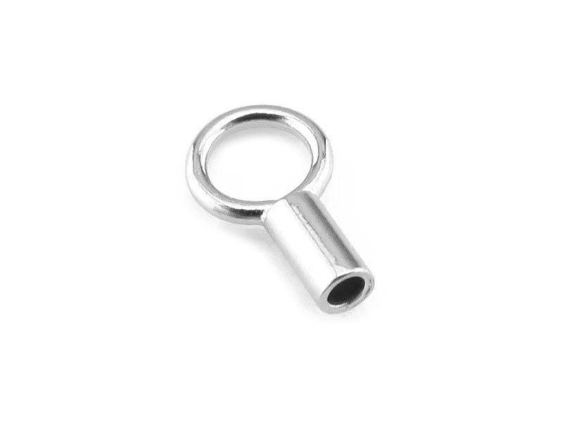 Sterling Silver End Cap 1mm ID
