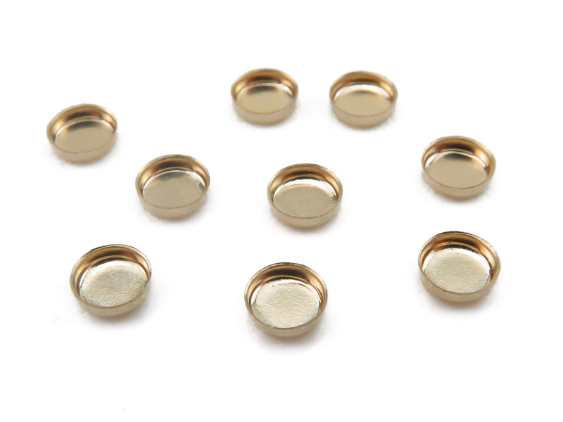 Gold Filled Round Bezel Cup Setting 3mm