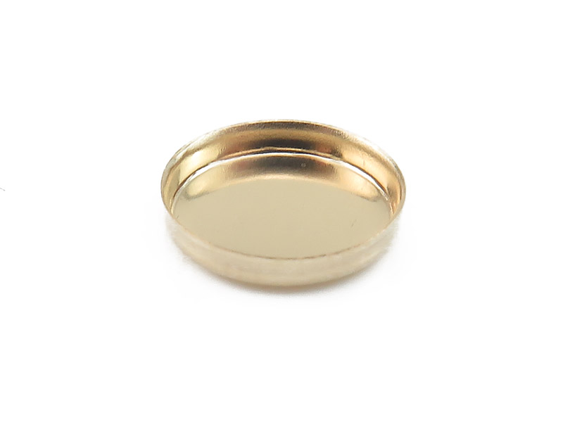Gold Filled Round Bezel Cup Setting 8mm