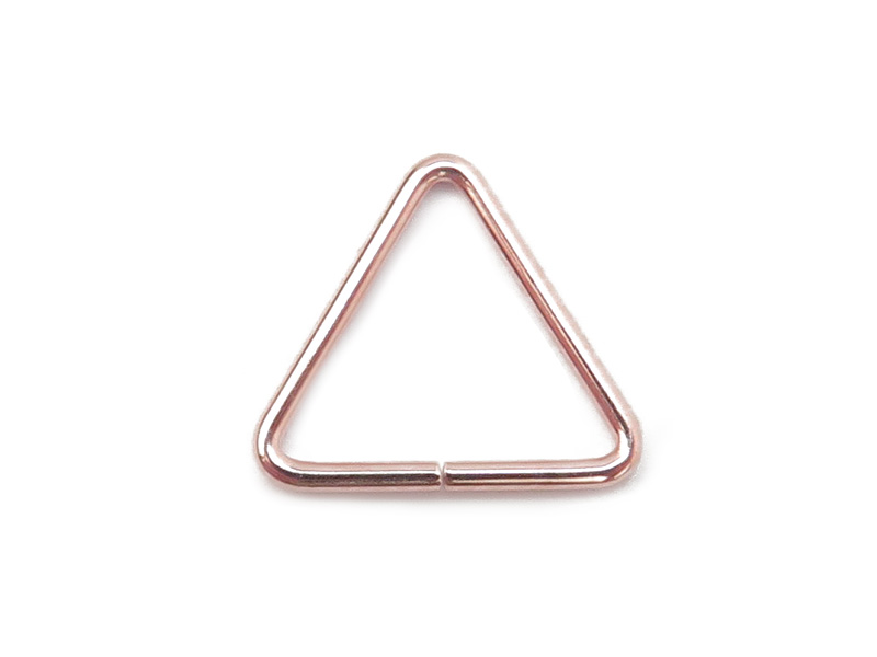 Rose Gold Filled Open Triangle Component 10mm