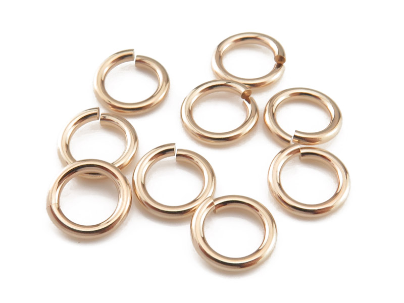 Lot De 25 Fermoirs à Ressort En Or Filled 14k - Taille 8 Mm - Doré - Qualité Premium - Neuf Sous Emballage