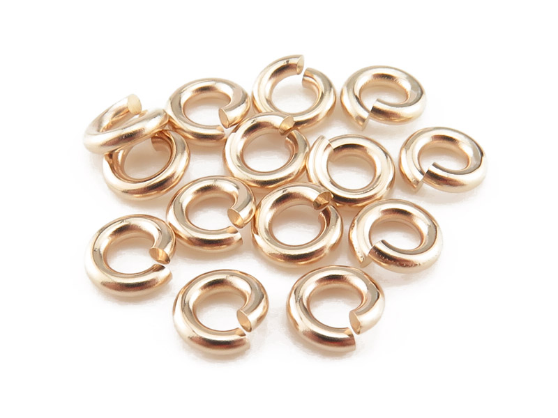 Gold Filled Open Jump Ring 5mm ~ 16ga ~ Pack of 10
