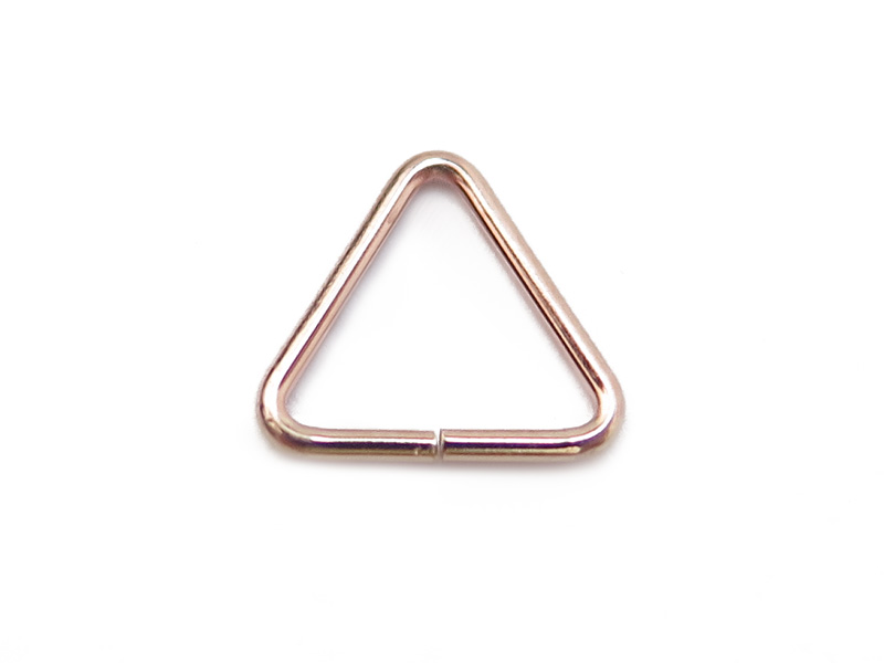 Rose Gold Filled Open Triangle Component 7.5mm