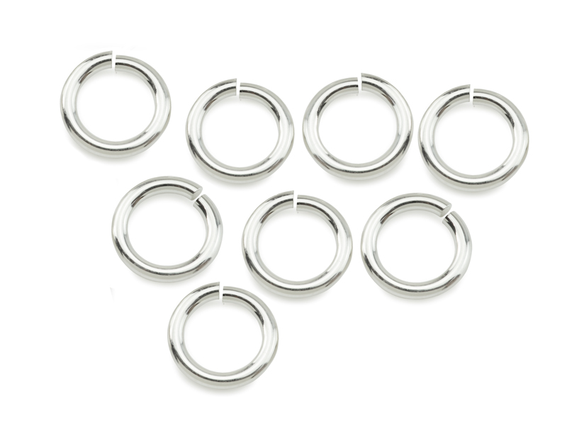 Sterling Silver Open Jump Ring 8mm ~ 16ga