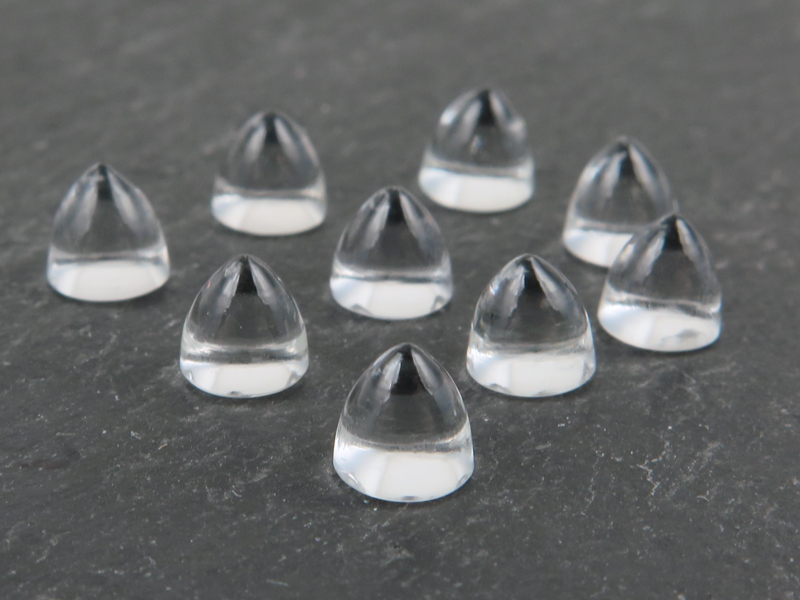 Crystal Quartz Bullet Cabochon 5mm