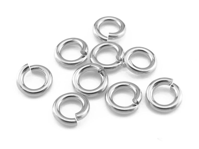 Sterling Silver Open Jump Ring 5mm ~ 16ga ~ Pack of 10