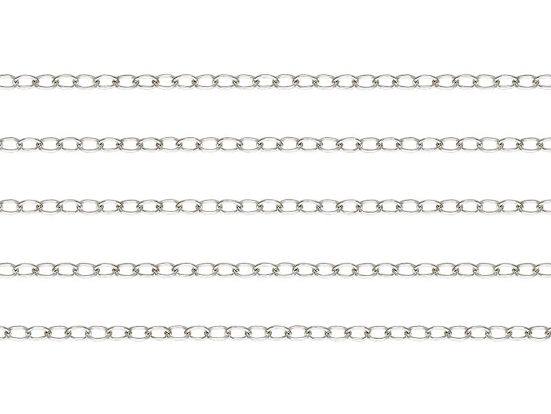 Sterling Silver Flat Cable Chain 1.8mm x 1.3mm ~ Offcuts