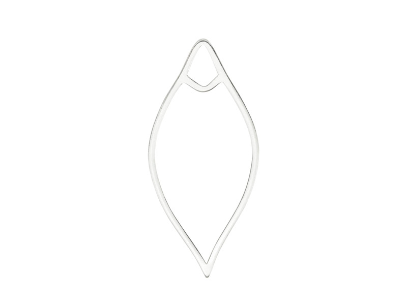 Sterling Silver Marquise Connector 22mm