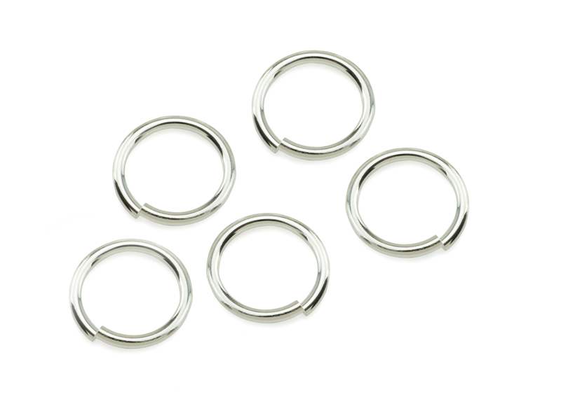 Sterling Silver Open Jump Ring 9mm ~ 18ga ~ Pack of 10