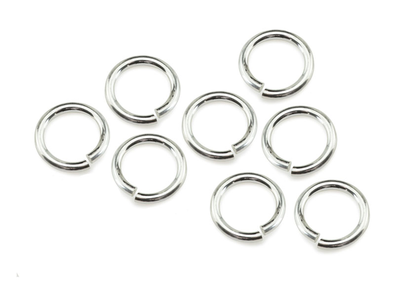 Sterling Silver Open Jump Ring 7mm ~ 18ga ~ Pack of 10