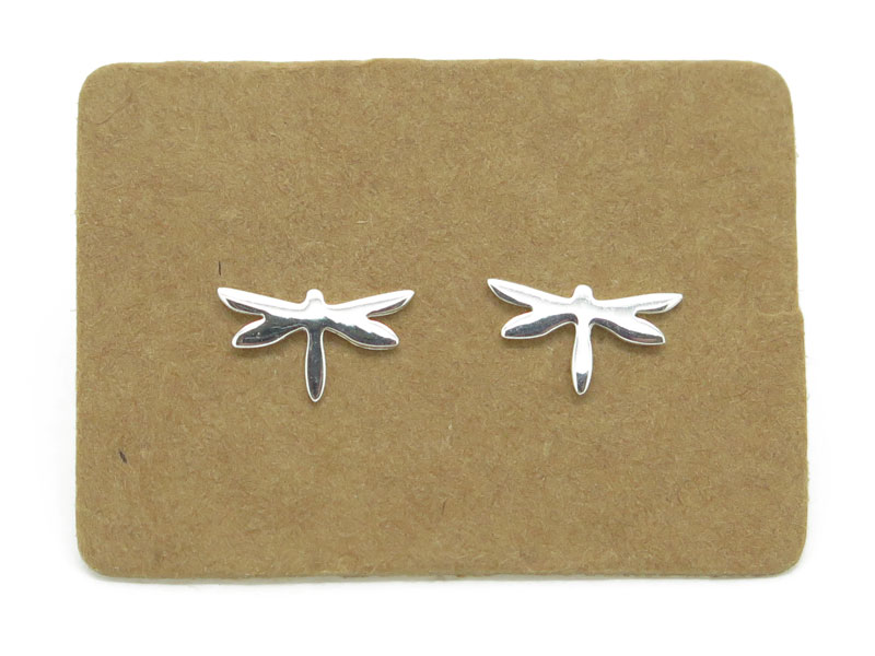 Sterling Silver Dragonfly Ear Studs ~ PAIR