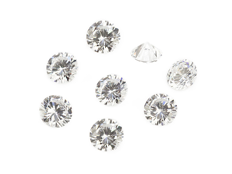 Cubic Zirconia Round ~ Brilliant White ~ Various Sizes