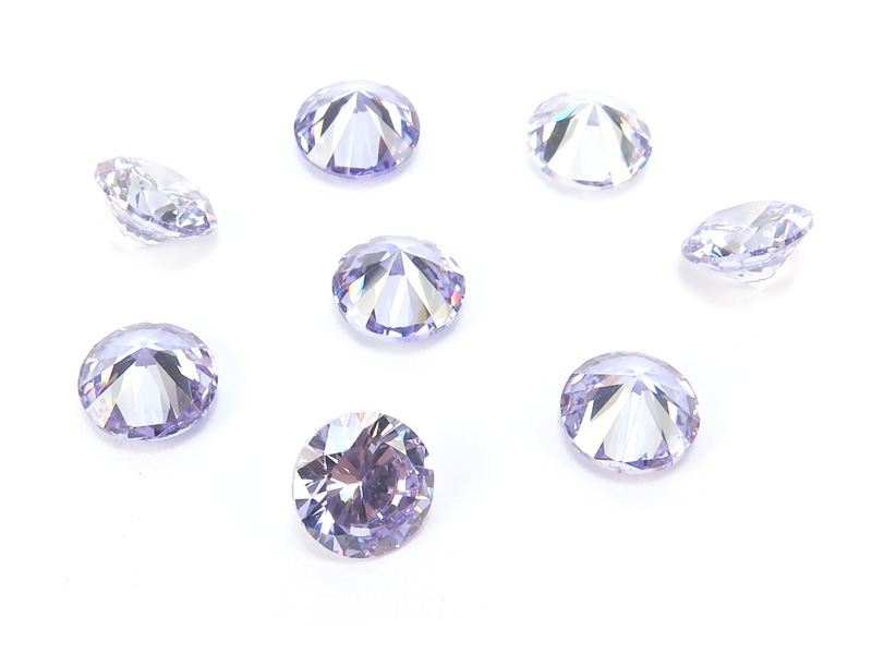 Cubic Zirconia Round ~ Lavender ~ Various Sizes