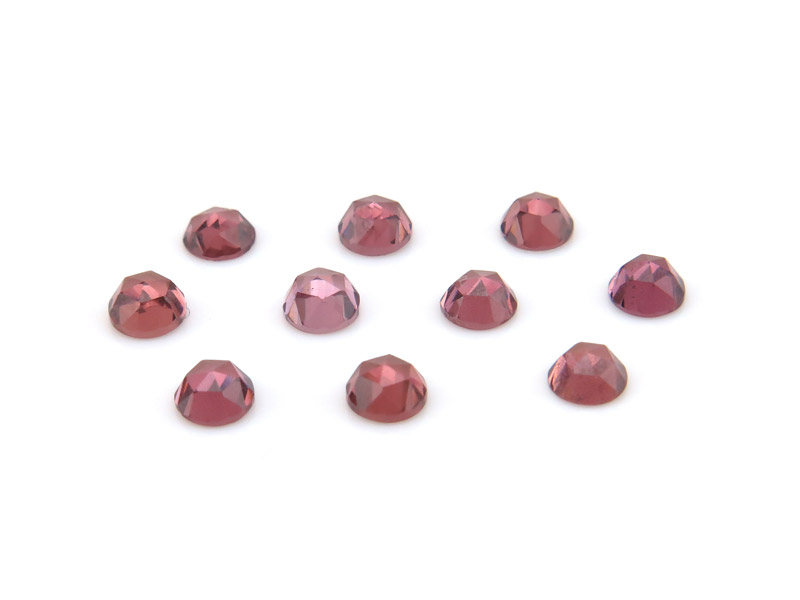 Rhodolite Garnet Rose Cut Round Cabochon ~ Various Sizes