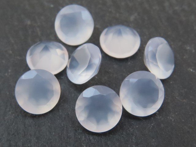 Chalcedony Faceted Round ~ Various Sizes
